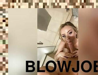 mandi, payudara-besar, blowjob-seks-dengan-mengisap-penis, gambarvideo-porno-secara-eksplisit-dan-intens, sudut-pandang, berambut-pirang, mandi-shower