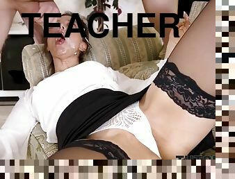 študentka, učiteljica, hardcore, piflarsko