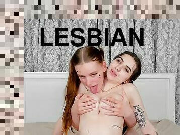 Redhead lesbian amateur brunette cunt licking