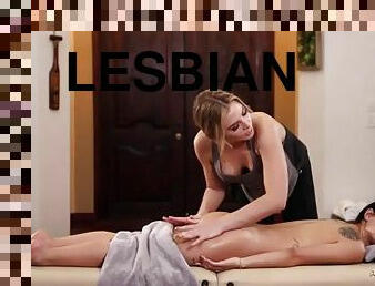 לסבית-lesbian, עיסוי, תחת-butt