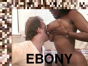 enorme, negra-ebony, negra