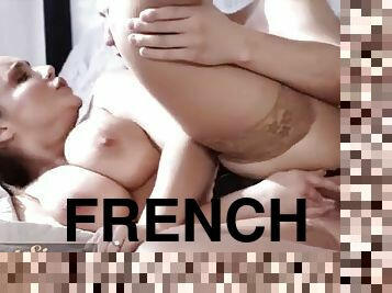 énorme, milf, hardcore, française, ejaculation