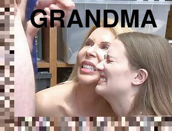 mormor, gammal, party, avsugning, bil, ung18, college, blond, äldre, gammal-och-ung