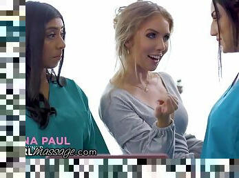 New Hire Training Turns Into Threesome During Lena Paul's Inspection - Pornstar