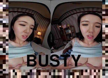 POV VR with busty Asian chick - hardcore with cumshot