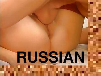 Russian anal redhead babe classic