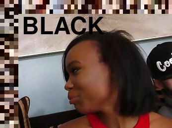 Face spunked black slut