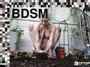 bdsm, fétiche, bondage, jardin