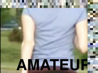 amatör, trosor, rumpa-butt, ensam