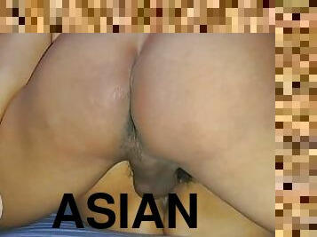 asiatisk, amatör, avsugning, cumshot, tonåring, creampie, college