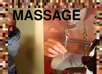 Teen masseuse takes cum