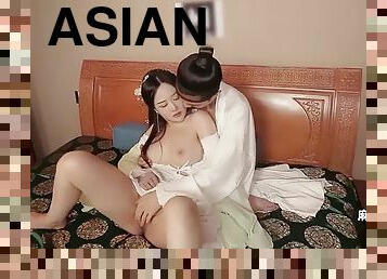 asiatisk, otrogen, masturbation, orgasm, pissande, fru, amatör, avsugning, cumshot, kinesisk