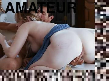 papa, échangistes-et-libertins, amateur, compilation, blonde, taquinerie