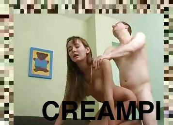 amatör, casting, creampie