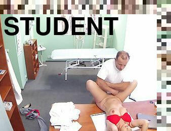 kontor, fitta-pussy, student, amatör, avsugning, doktor, hardcore, creampie, kamera, spion