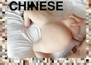 asiatique, gros-nichons, pisser, giclée, amateur, petite-amie, ejaculation, bout-a-bout, chinoise