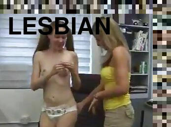 Diaper lesbians play at work