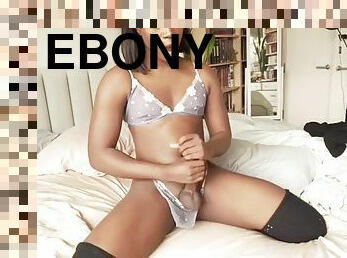 Cute ebony tranny