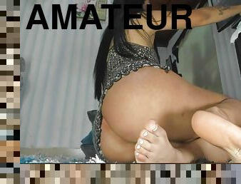 Samanta hot latina babe foot fetish video
