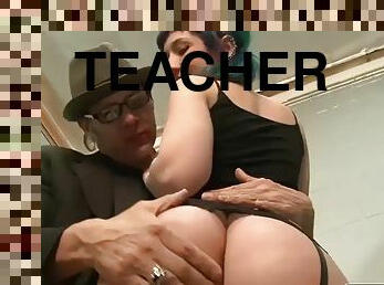 Proxy fucks the teacher in detention