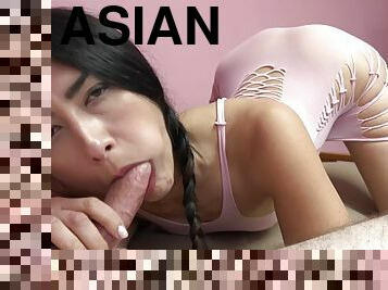 ChickPass 4k - Asian hottie Isabel Love gives JOI while sucking a cock