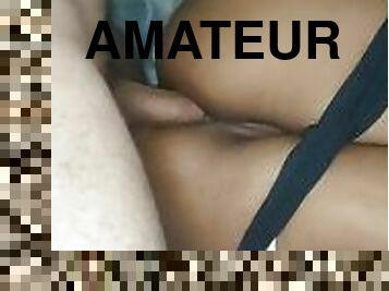 röv, amatör, anal, gigantisk-kuk, creampie, söt, kuk