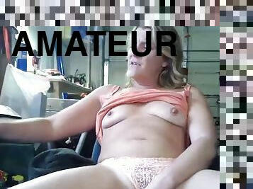 masturbation, amatör, blond, webbkamera, ensam