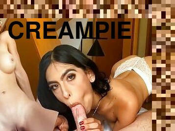 Unexpected Oral Creampie..And Riding For a Second Cumshot - Alicia Trece