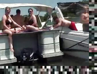 Head out on the boat with hot party girls