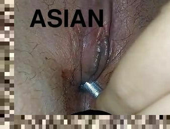 asiatique, masturbation, pisser, amateur, massage, baby-sitter, point-de-vue, collège, solo