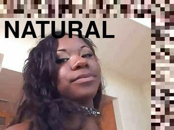 Antennae big natural tits bounce while fucking white dick