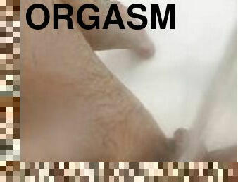 bad, orgasm, amatör, gay, sprut, dusch, ensam