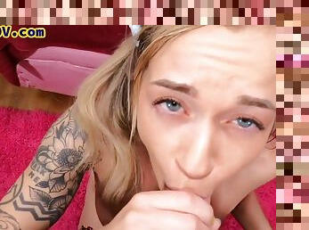 Inked n pierced stepteen POV PORN pussybanged by perv stepda