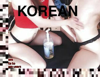 asiatisk, storatuttar, amatör, lesbisk, massage, webbkamera, koreansk, retande