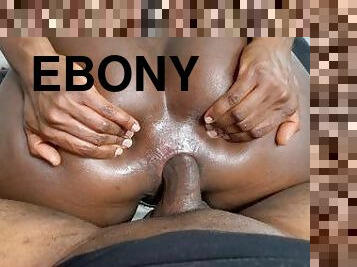 Ebony Anal Newbie Gives it her all - Balls deep Anal: Episode 5