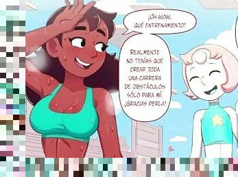 Las lesbianas tienen su noche de pasin - steven universe hentai