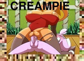 Brall as a bunny girl Big Tits Creampie animation