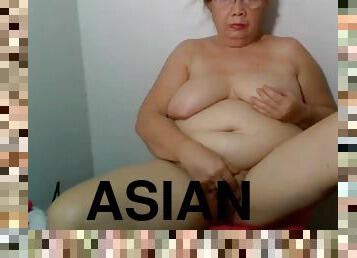 asiatisk, gamling, milf, webbkamera, puma