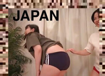 amatööri, japanilainen, runkkaus-spanking