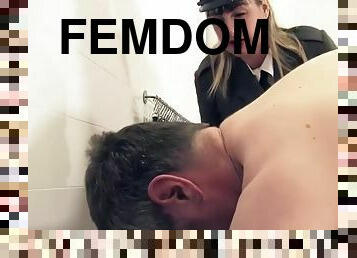 offentlig, hardcore, bdsm, bondage, femidom, smæk, hårdhændet