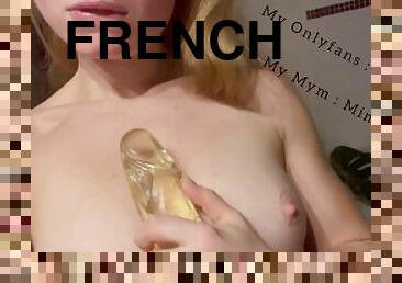 amateur, ados, jouet, française, blonde, parfait, solo