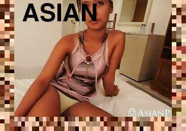 Satisfying asian girl with stiff cock