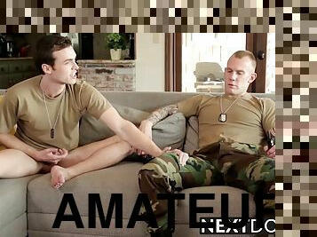 Military hot hunks brandon moore and damien michaels Rammin