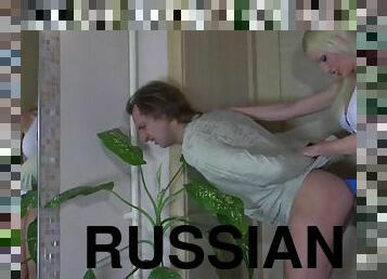 russisk, strapon, milf, legetøj, bdsm, blond, femidom