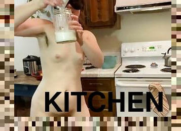 Ginger PearTart Shows Her Tiny Hole and Gets Savage! Naked in the Kitchen Episode 80