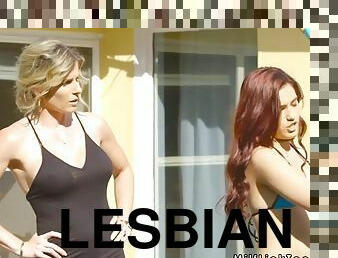 lesbisk, milf, teenager, mor, rødhåret