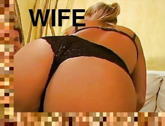  Nasty blonde wife cheat her husband with a big cock in her ass