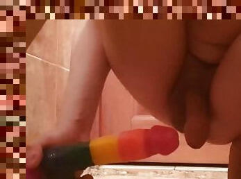 baden, alt, russin, dilettant, anal-sex, spielzeug, junge18, dildo, alte, dusche