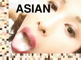 azijski, masturbacija, igračke, japanci, grupnjak, lice, kamera, bukkake, savršeni