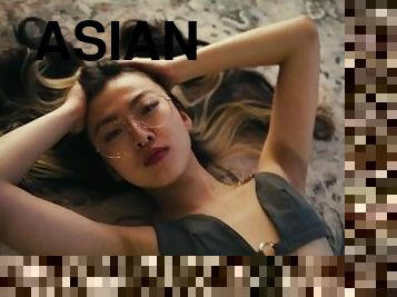 asiatisk, orgasm, amatör, tonåring, japansk, creampie, par, asiatisk-tonåring